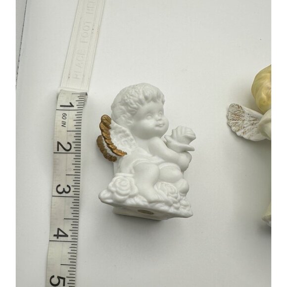 Set Of 2 Angel Figurines Cherub & Standing Angel Decorative Collectibles - Picture 9 of 15